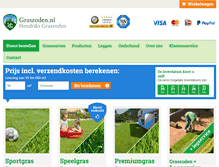 Tablet Screenshot of graszoden.nl